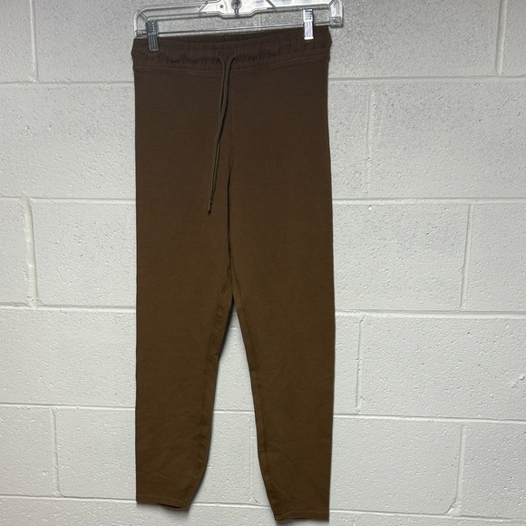 Good American Pants - Good American Camel Cotton Tie Waist Leggings